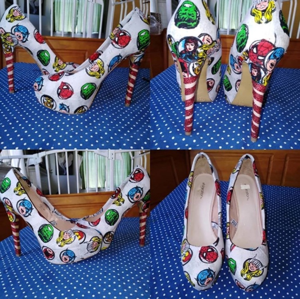 Custom Marvelicious high heels